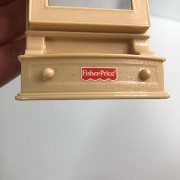 fisher price loving family dollhouse replacement mirror tan and pink - Picture 6 of 7
